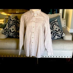 LL Bean Men's Wrinkle-Free Twill Sport Shirt XXL